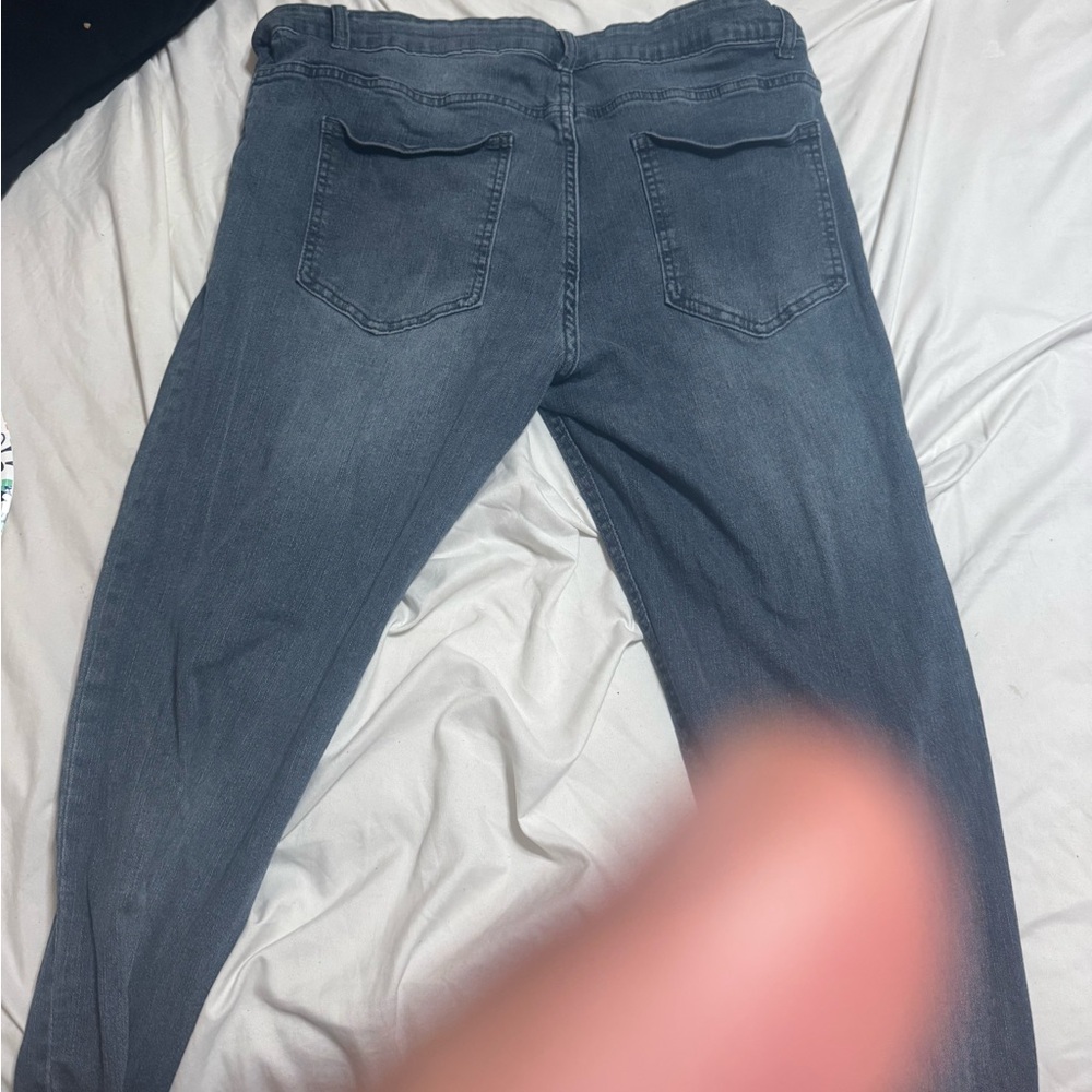 H&M Men's Skinny Jeans in Faded Dark Blue